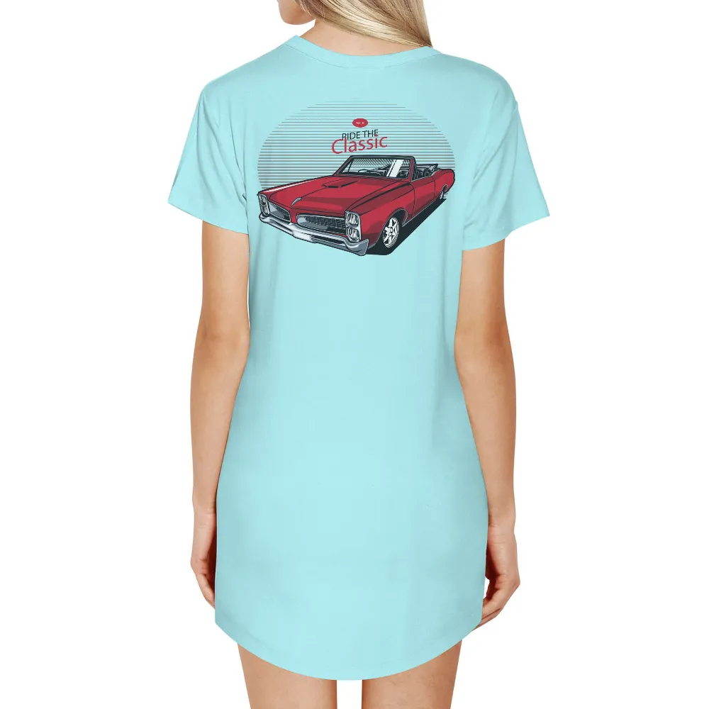 Graphic Tees: Ride the Classic Muscle Car - Vintage & Retro Design|vintage 1970 women's shirt