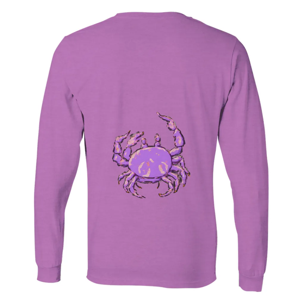 TShirt Design: Purple Crab - Strength and Resilience|military purple heart t shirts