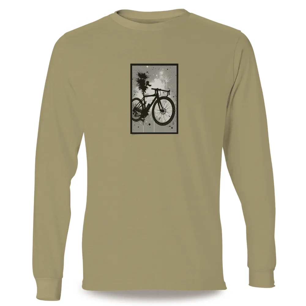 Custom T-Shirt Printing: Cycling Freedom - Silhouette Adventure|weekday journey shirt