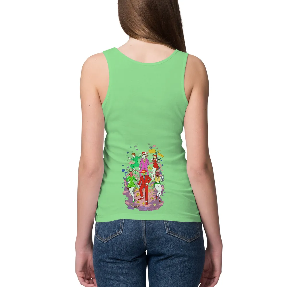 T-Shirts Design: A Surreal Whimsical World| swirling dreamlike background