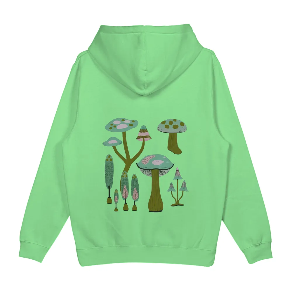 Customized Tee Shirts: Enchanted Forest Mushrooms| Magical forest scene