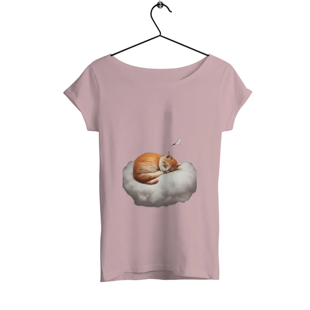 T-Shirts Pattern: Whiskers' Dream on a Cloud|butterfly t shirt light