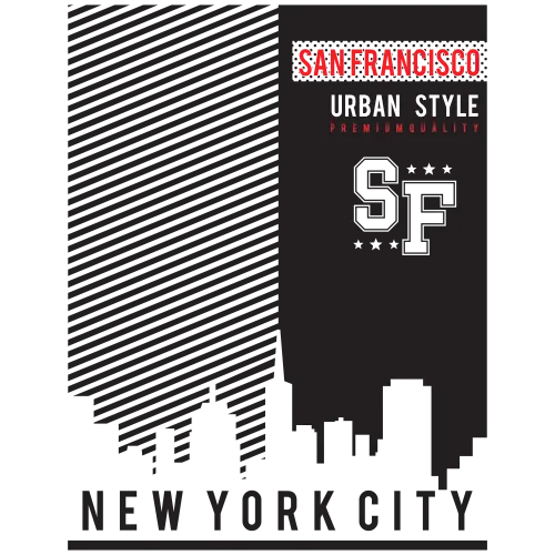 TShirt Design: Urban Style - San Francisco & New York