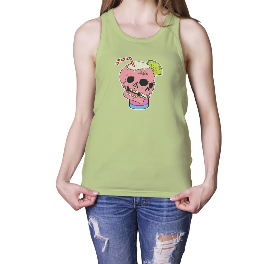 Custom Tee Shirts: Quirky Skull Pink Lemonade - Funny & Whimsical|fun squad t shirt youtube