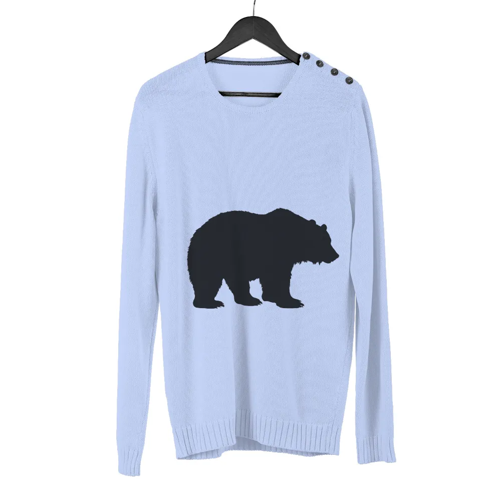 Bruno the Bear: Shirts Graphic Tees - Nature's Power and Beauty|bear with deer antlers t shirt