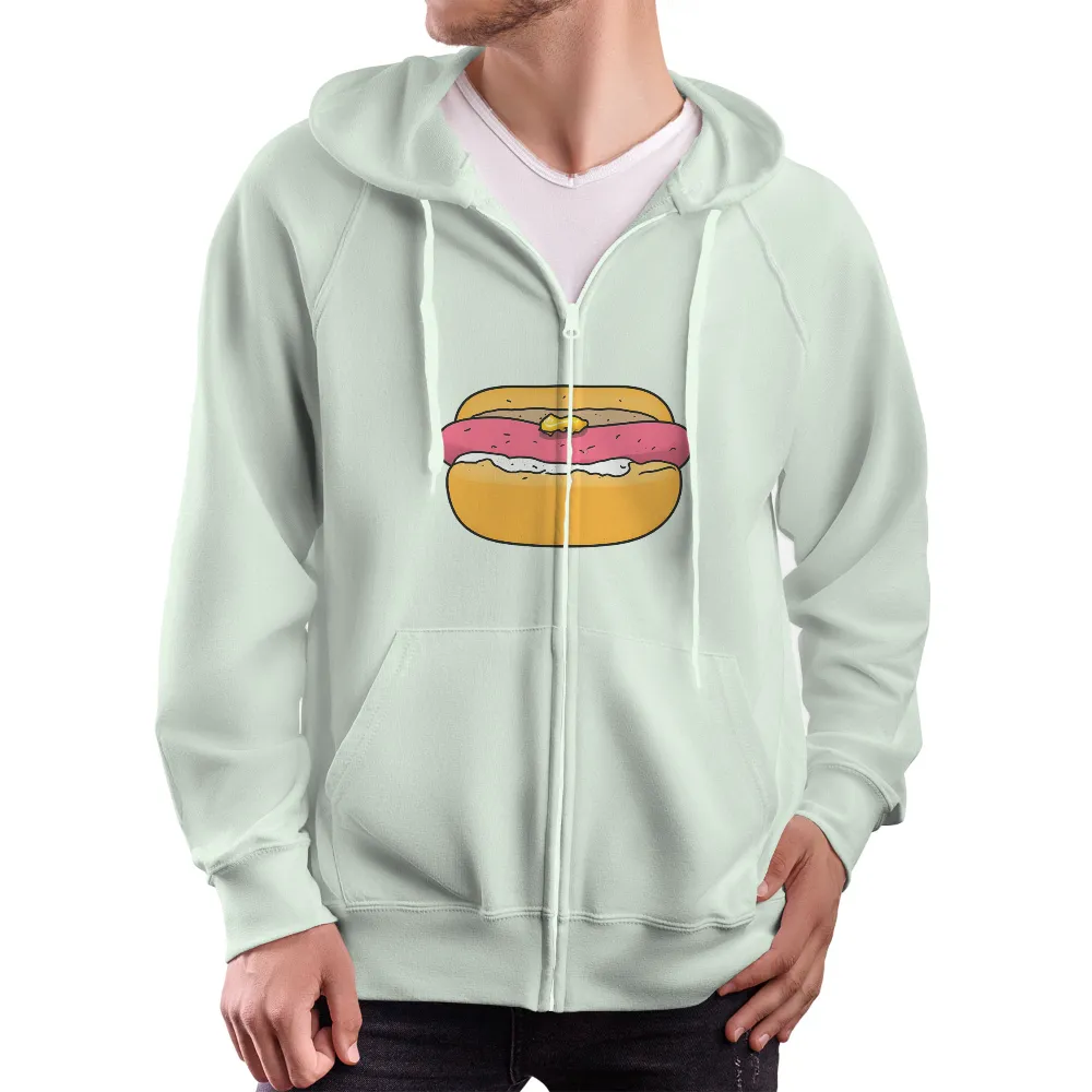 Custom T-Shirt Printing: Whimsical Hot Dog - Street Food Culture|banksy joy millward