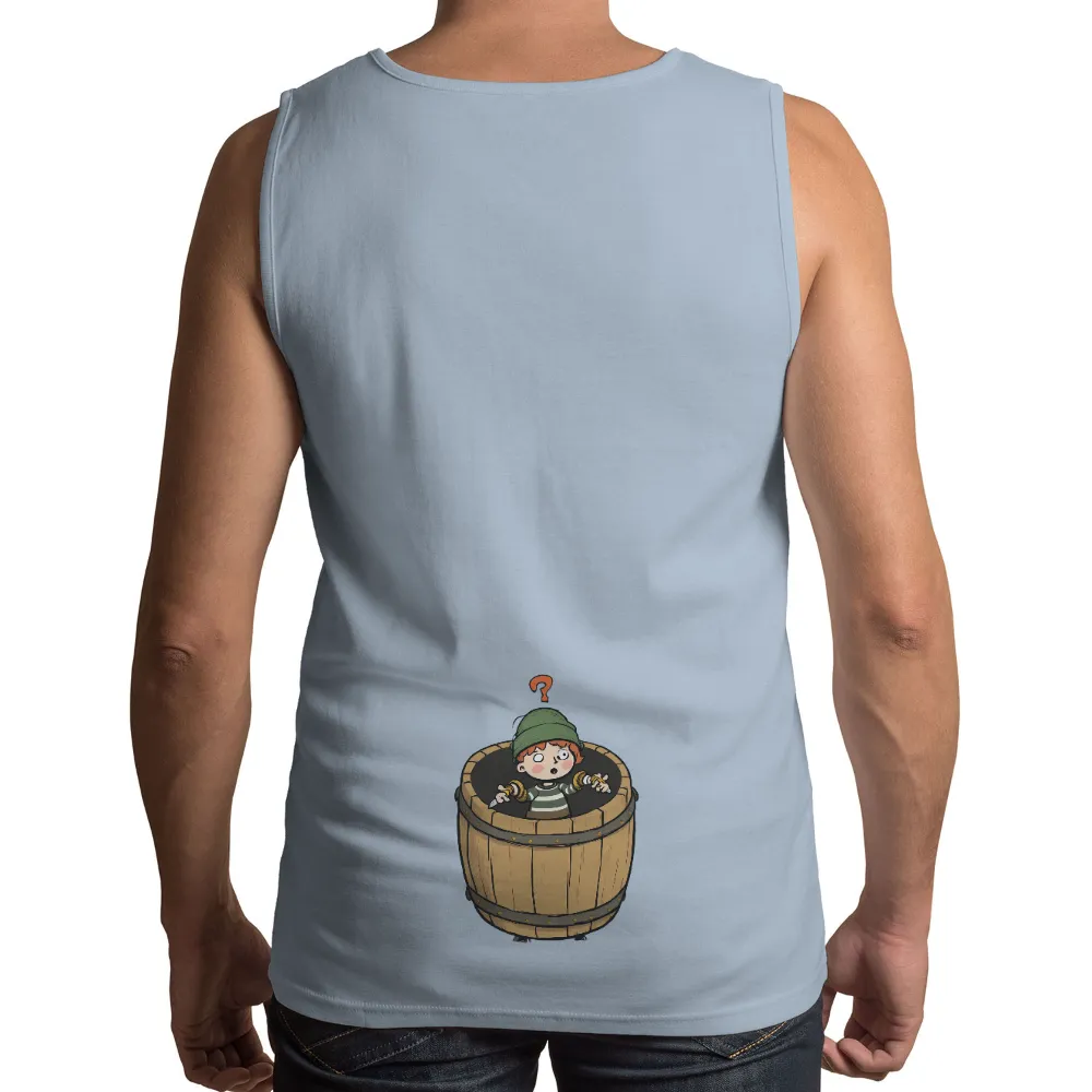 T-Shirt Printing: Finn's Adventure in a Wooden Barrel|dennislingo premium attire striped slim fit shirt