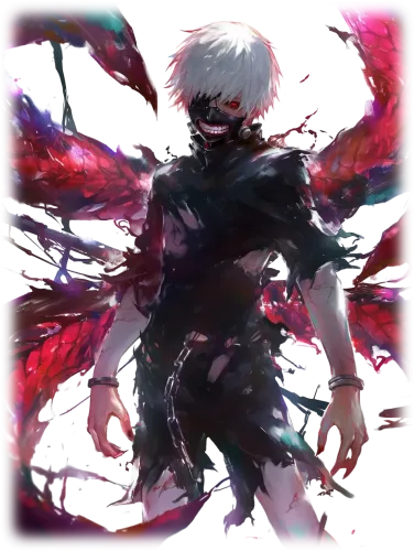 Kaneki's Fierce Stance - kaneki black shirt