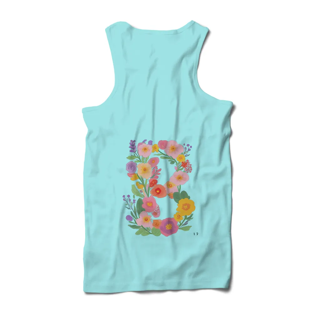 Floral Letter B TShirt Design: A Canvas of Emotions|i may not know my flowers shirt