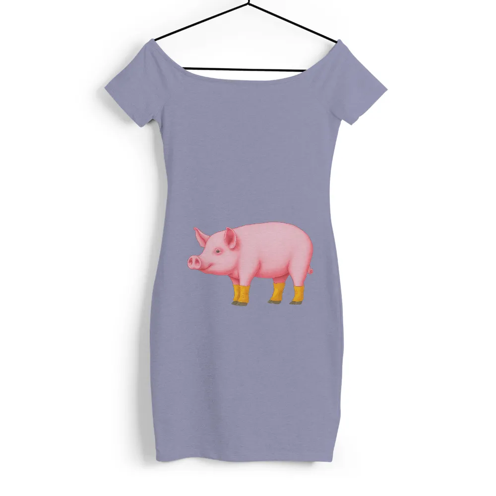 Percy the Pig in Yellow Boots - TShirt Printing|warning my sense of humor shirt