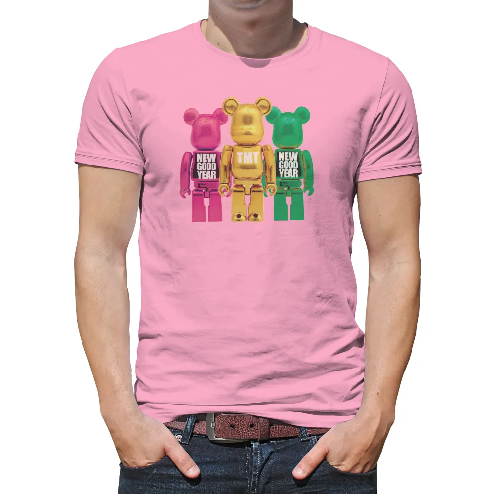 TShirt Printing: Celebrate New Year with Vibrant Bear Figures|happy new year 2023 shirt