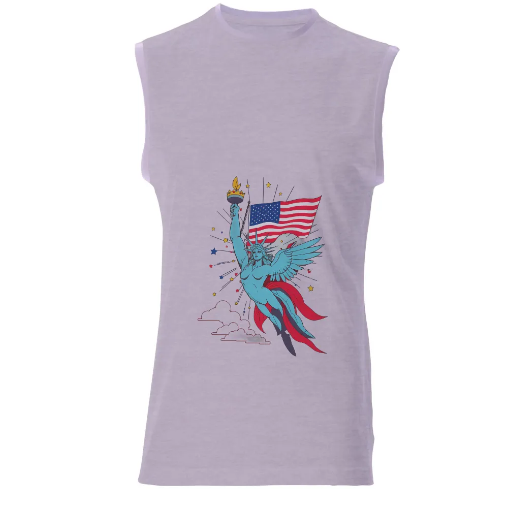 Graphic Tees: Freedom's Wings - A Symbol of Hope and Unity|bleached american flag shirt