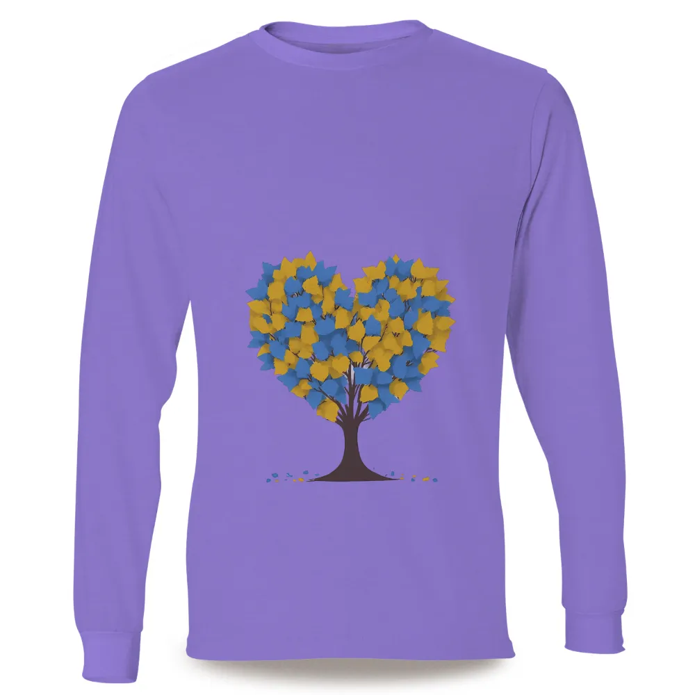 Unity Heart Tree Design: A Symbol of Hope and Community Strength|monkey in yellow shirt