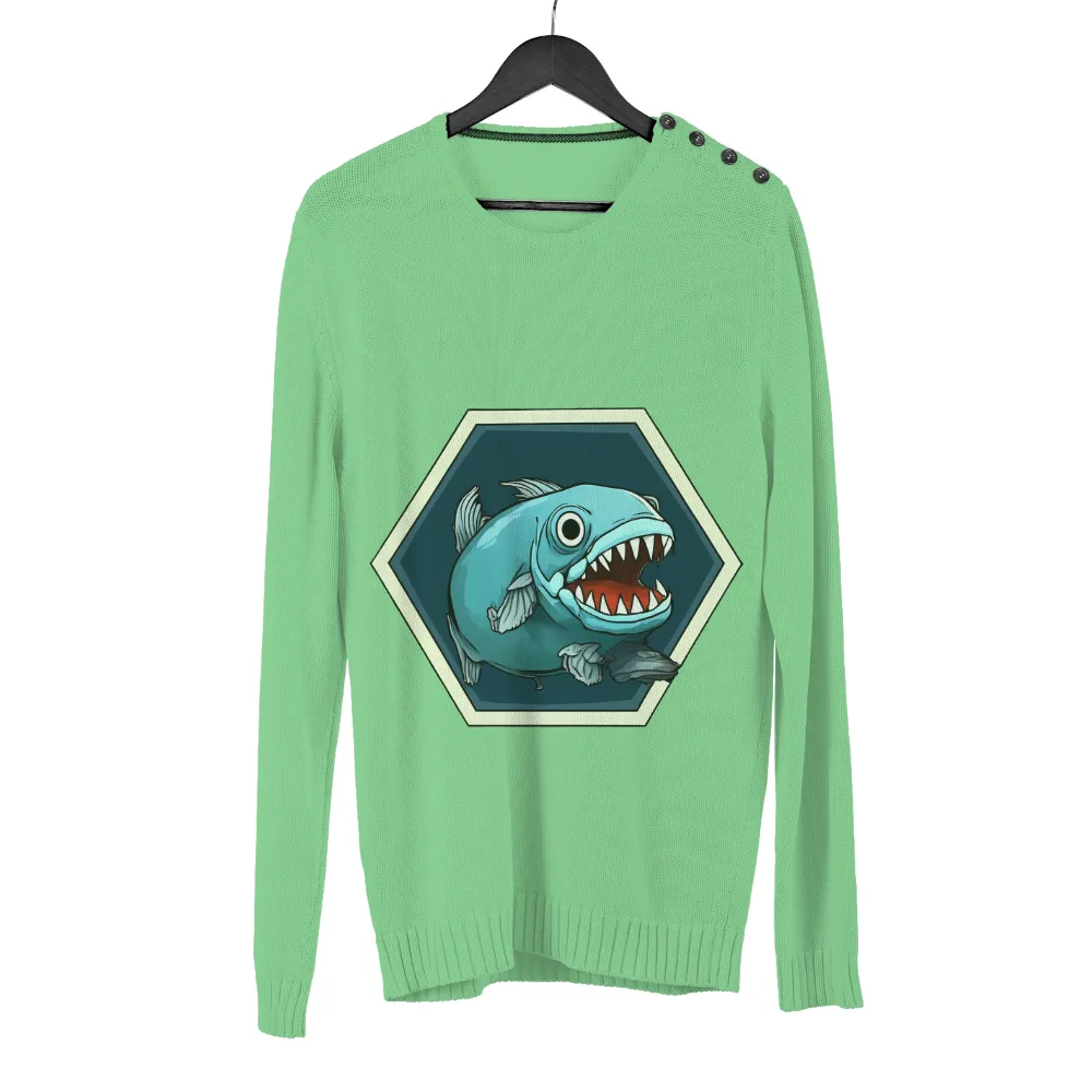 T-Shirts Pattern: Cartoon Piranha from the Amazon|cartoon network t shirt full sleeve