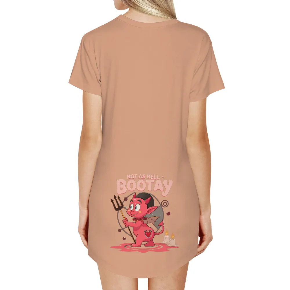 T-Shirts Custom: Hot as Hell Bootay Devil Design| candles