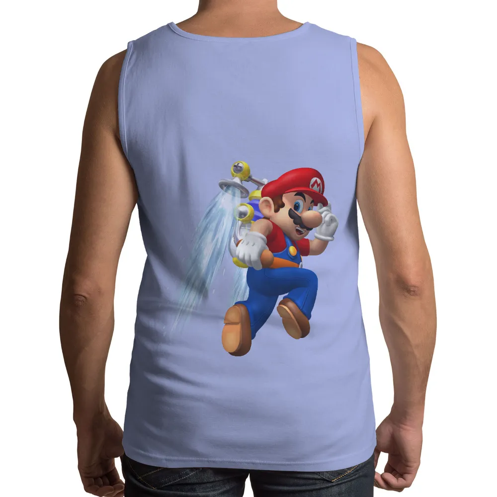 T-Shirts Custom: Mario Adventure with Water Gun|my hero academia two heroes shirt