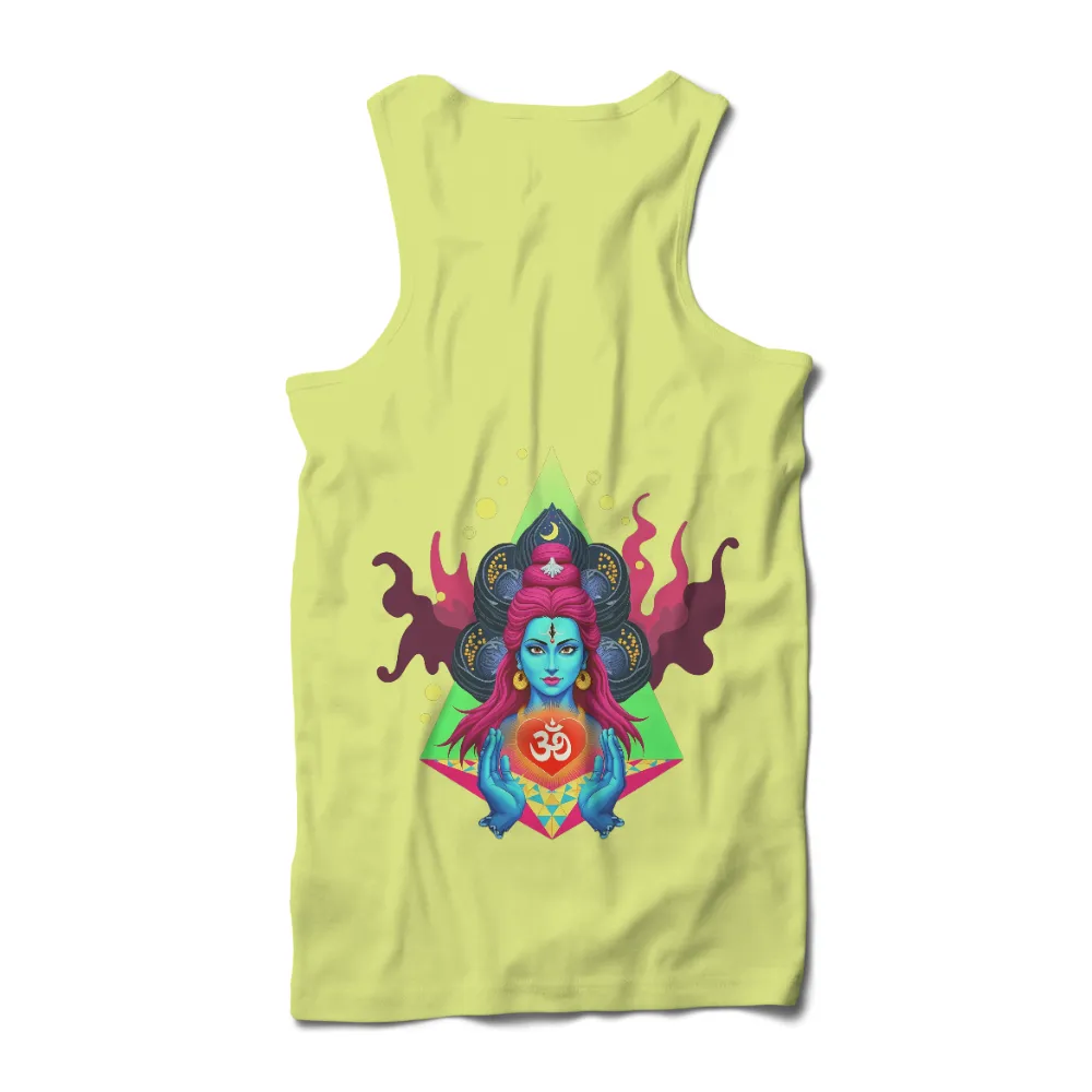 Tee Shirts Printed: Divine Figure with Sacred Symbols|Divine figure with glowing heart