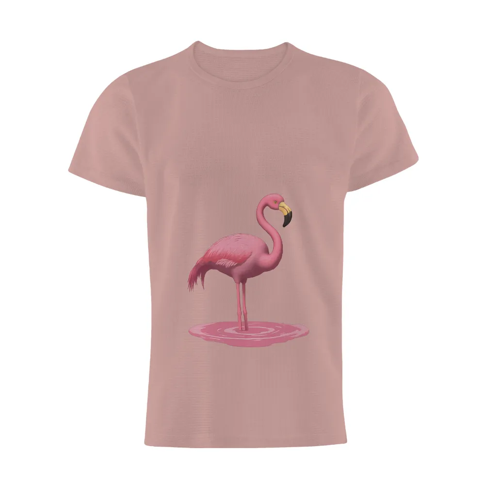 Tee Shirt Printing: Rosa the Flamingo - Artistic Grace and Elegance|flamingo t shirt roblox