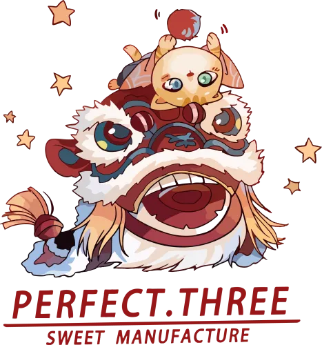 T-Shirts Design: Playful Lion Dance - Perfect.Three Sweet Manufacture