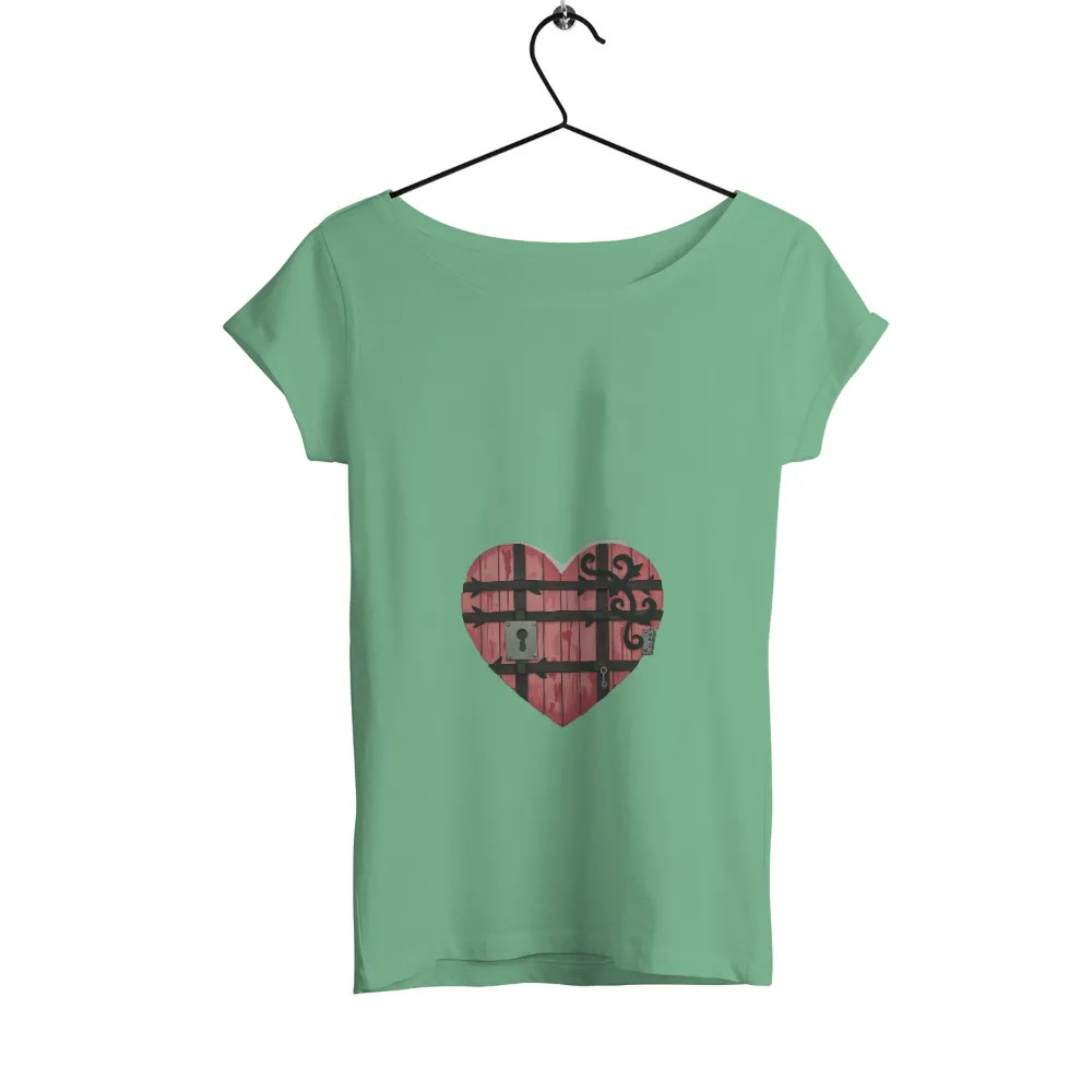 T-Shirts Design: Unlock the Mysteries of the Heart| dark brown beams