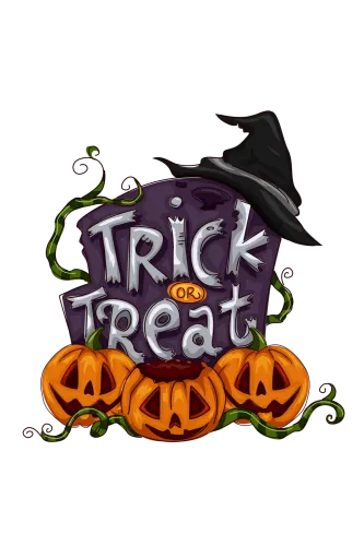 T-Shirts Pattern: Trick or Treat Halloween Design