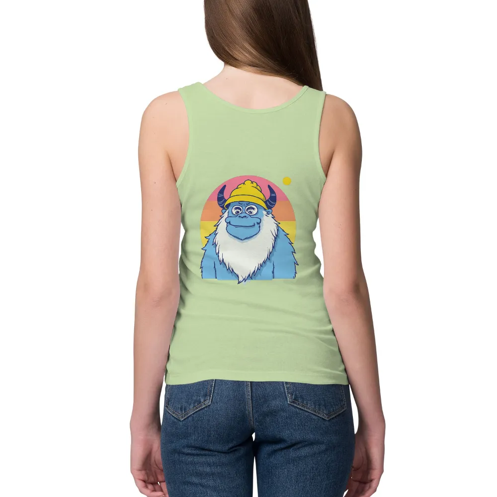 Customized Tee Shirts: Whimsical Yeti in Vintage Colors|yeti duck camo sun shirt