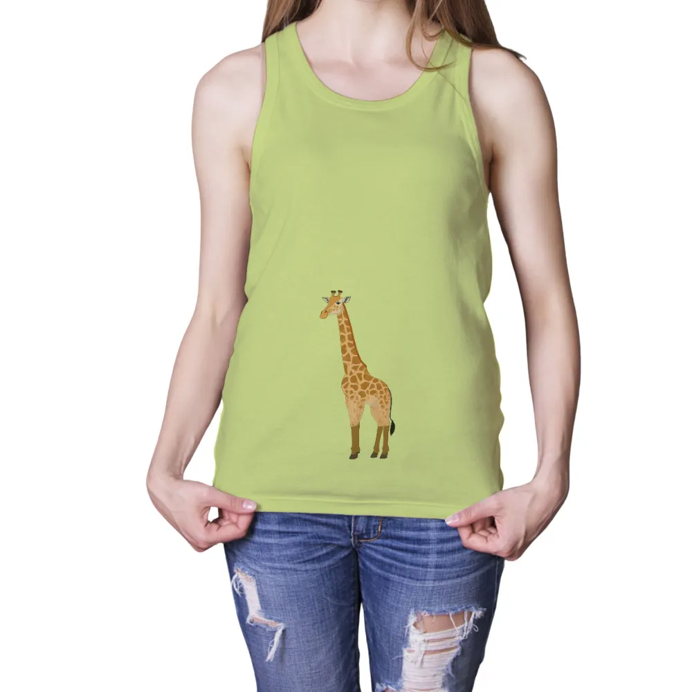 Customized Tee Shirts: Find Peace with a Thoughtful Giraffe Design|giraffe t