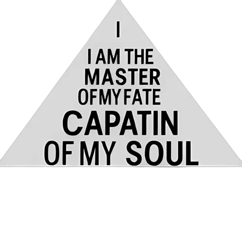 Custom T-Shirt Printing: Master of My Fate, Captain of My Soul