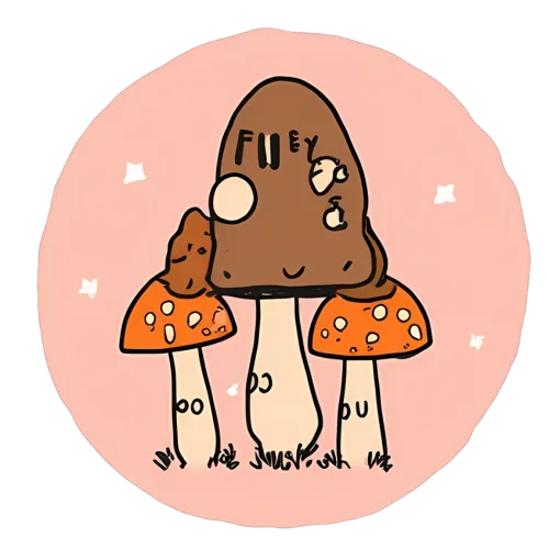 TShirt Design: Whimsical Mushrooms in a Secret Garden