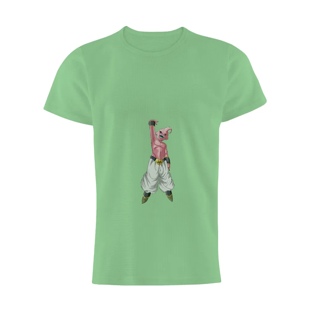 Custom T-Shirt Printing: Majin Buu - Iconic Anime Character|roblox t shirt black and pink