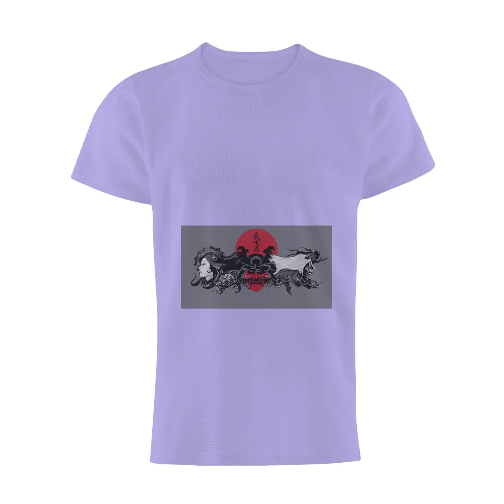 Shirts Graphic Tees: Samurai Mask and Serpents - A Blend of Tradition and Modernity|samurai shirt animal crossing