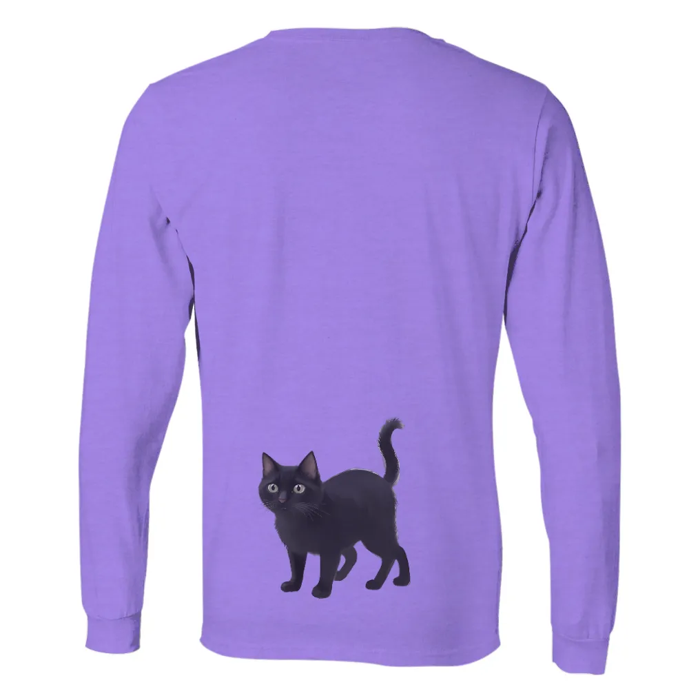 Shirts Graphic Tees: Luna the Black Cat - Hope and Inspiration|reign forest fronds camp shirt