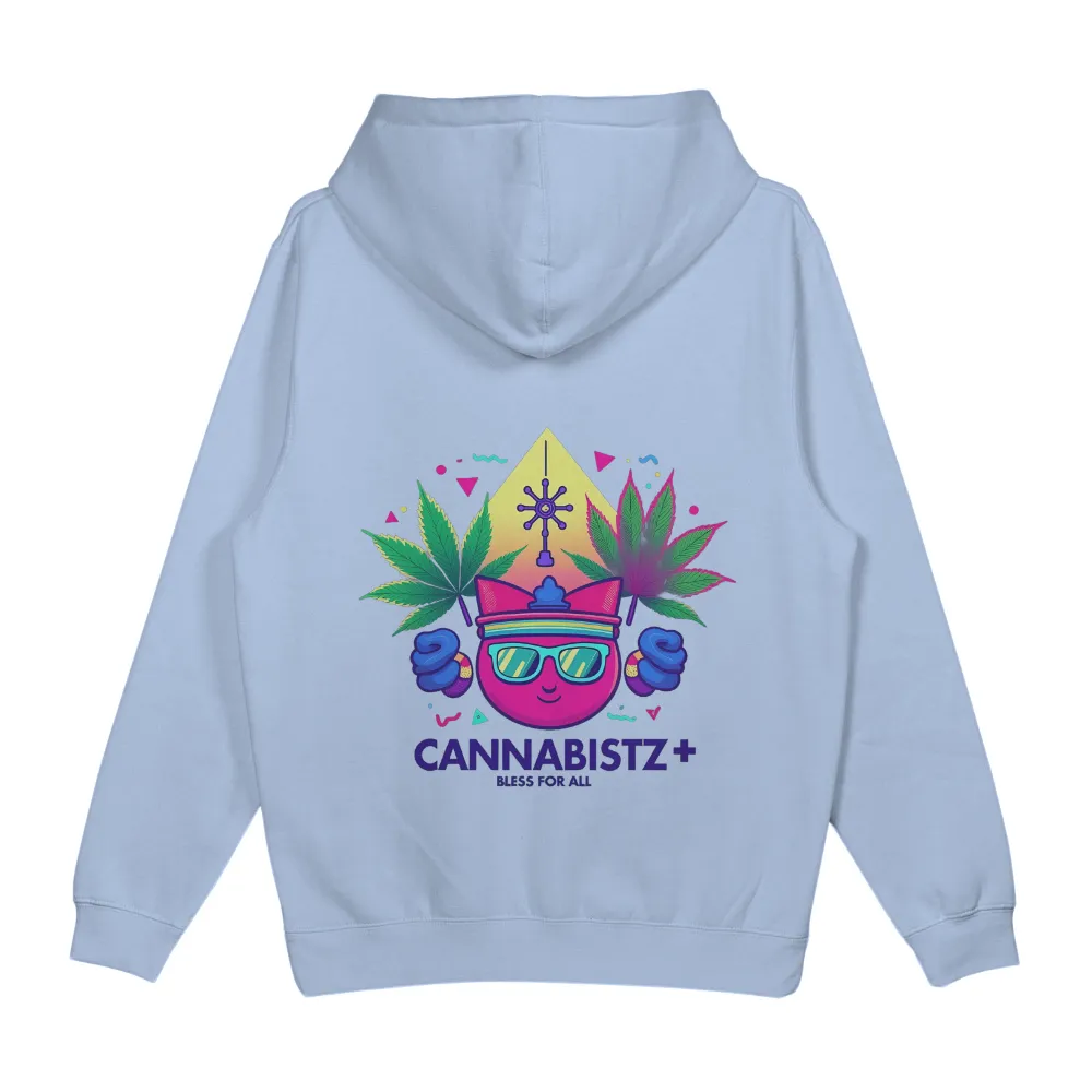 Cannabistz+ TShirt Printing | Cannabis Pop Culture Tee|Cheerful pink character wearing sunglasses and a crown