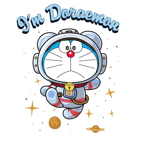 Doraemon Astronaut Graphic Tees: A Space Adventure