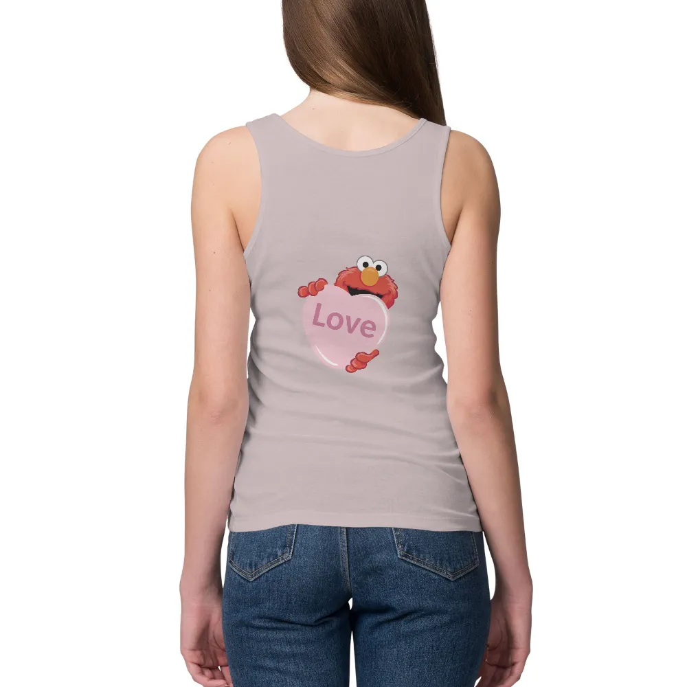 T-Shirts Custom: Spread Love with Elmo's Heart|love like 90s r&b shirt