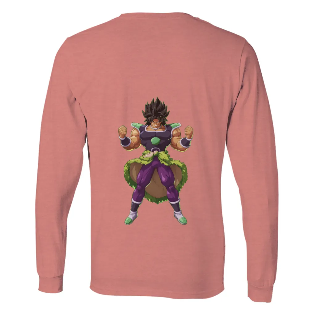 Graphic Tees: Broly's Iconic Power Pose from Dragon Ball|mr po dragon ball