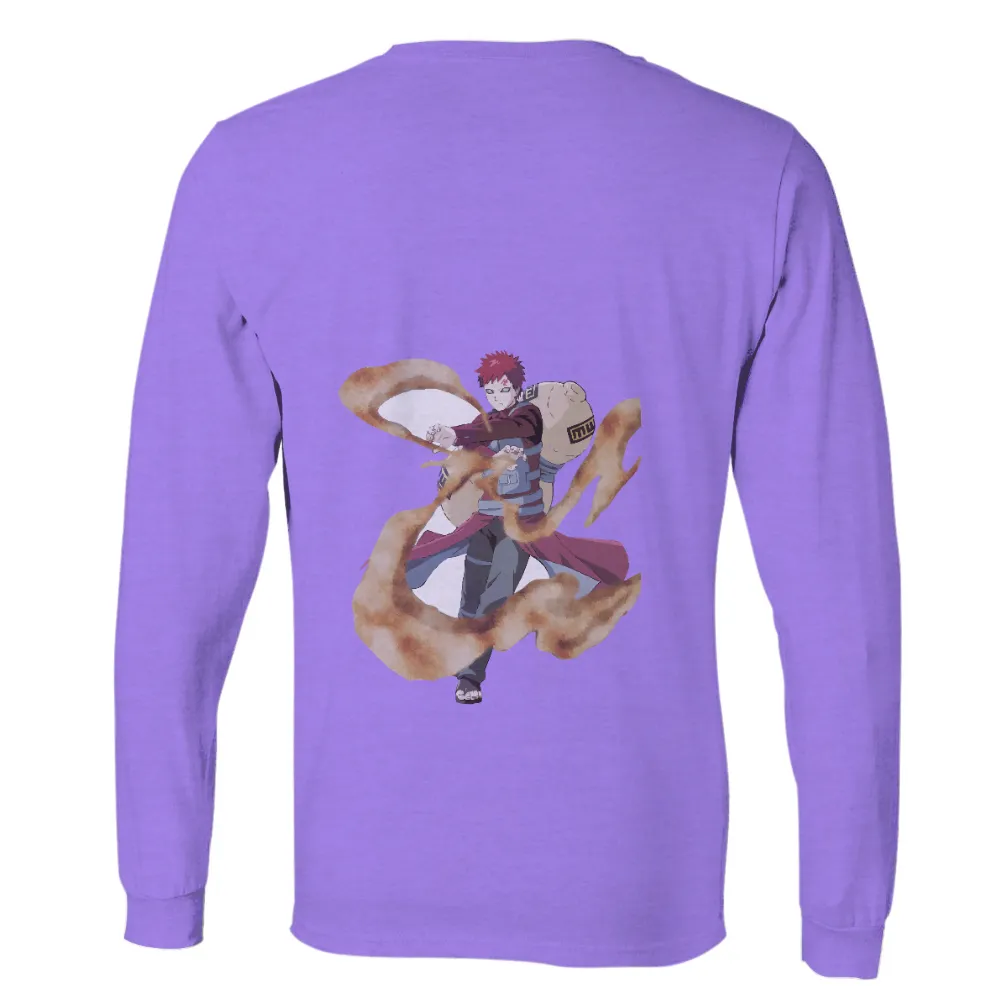 Gaara Sand Arms TShirt Printing - Anime Power and Determination|2k naruto shirt