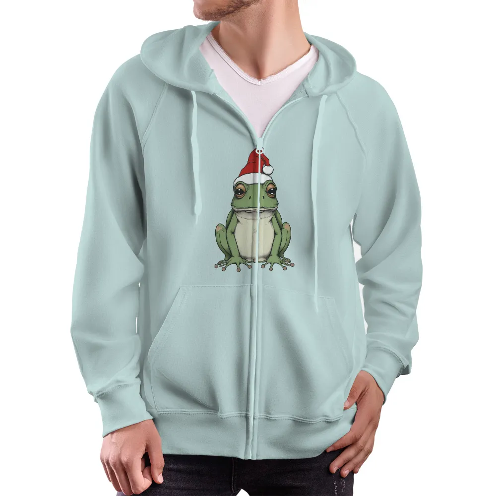 Frog in Santa Hat: Whimsical Holiday Shirts Graphic Tees|roblox t shirt merry christmas