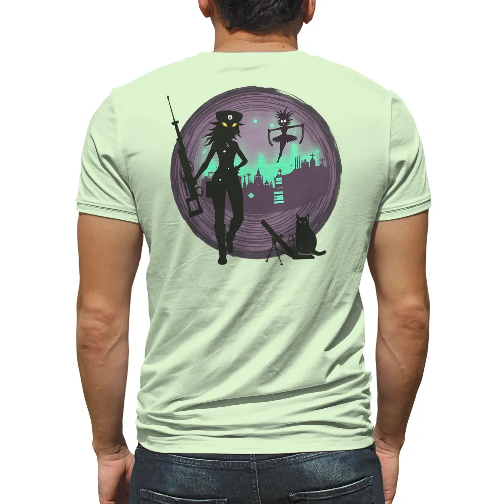 Customized Tee Shirts: Night Guardian Protects the City|sun protection clothes for adults