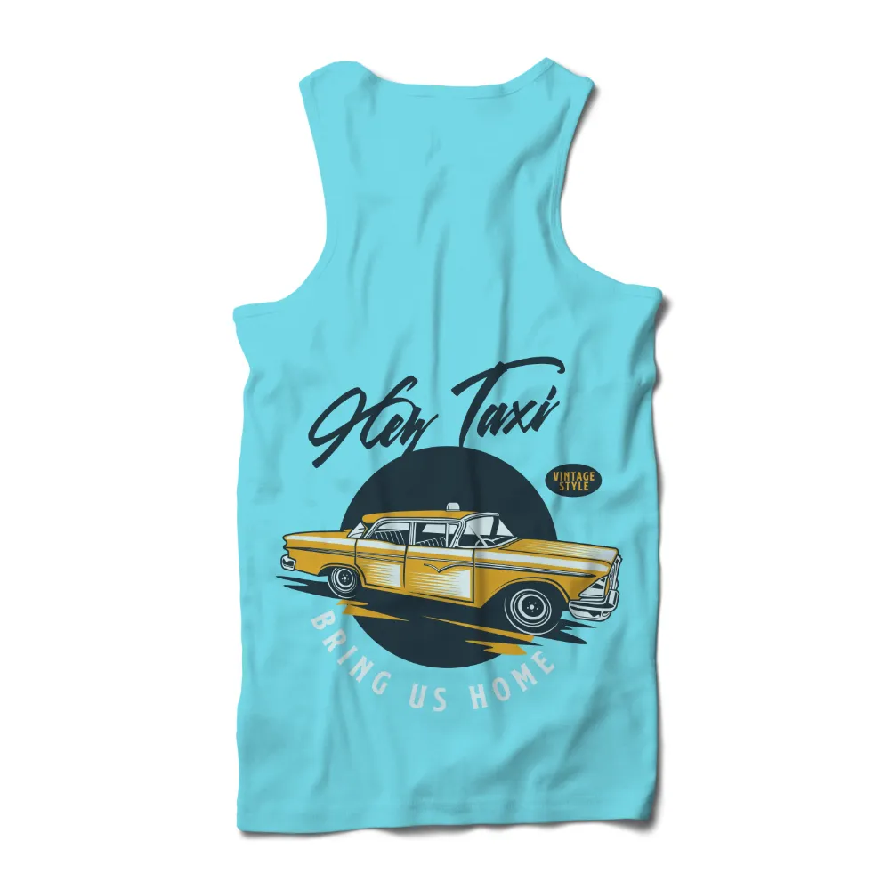 Tee Shirt Printing: Vintage Taxi - Driving Us Home|art t shirt design vintage