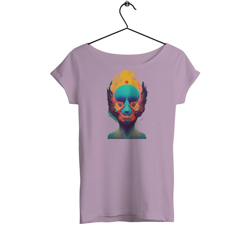 T-Shirt Printing: Chroma Clown - Vibrant Emotions in Artistic Design|shirt side design