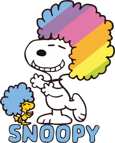 Graphic Tees: Snoopy Rainbow Joy - Pop Culture Nostalgia