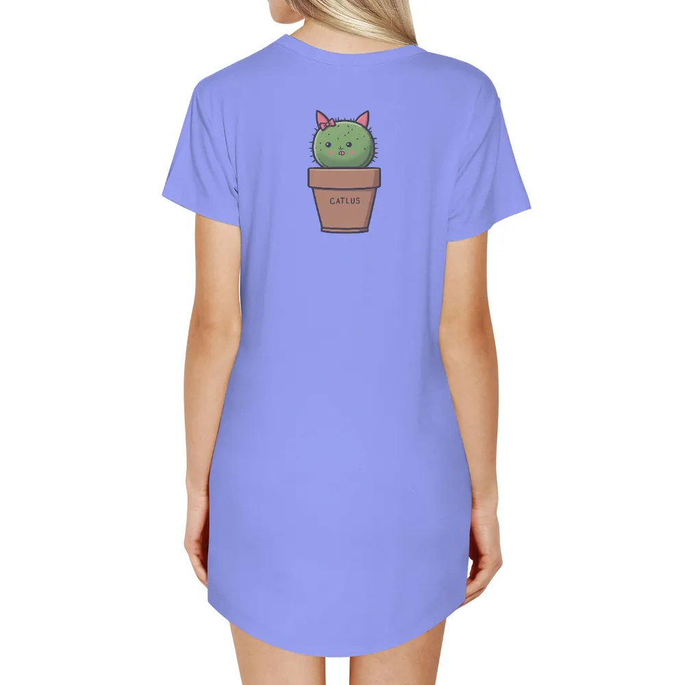 Tee Shirts Printed: CATLUS - Whimsical Cactus Cat Design|latest shirts design 2022