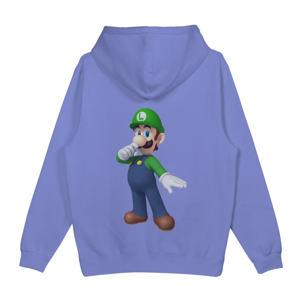 Luigi T-Shirt Printing: Celebrate Gaming Nostalgia with Luigi's Iconic Look|cartoon character long sleeve shirts