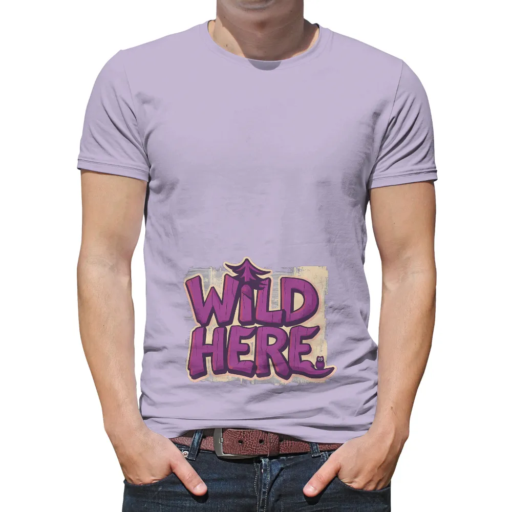 Custom T-Shirt Printing: Wild Here - Nature's Guardian|cartoon characters t shirts online