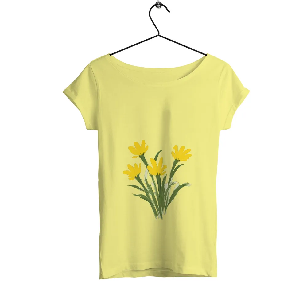 TShirt Printing: Vibrant Yellow Flowers - Nature's Simplicity|kohls summer tops juniors