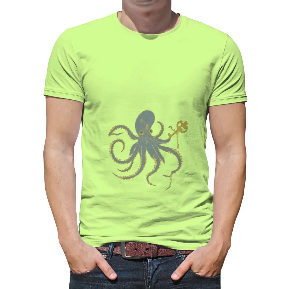 Unlocking Mysteries: Octopus T-Shirt Printing with Key|zayde wisdom