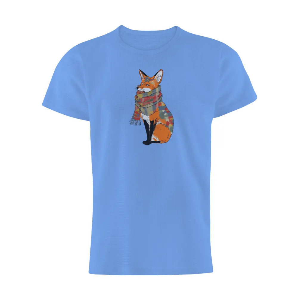 Shirts Graphic Tees: Felix the Fox - Resilience and Warmth|men's art cotton colorful printed loose casual shirts