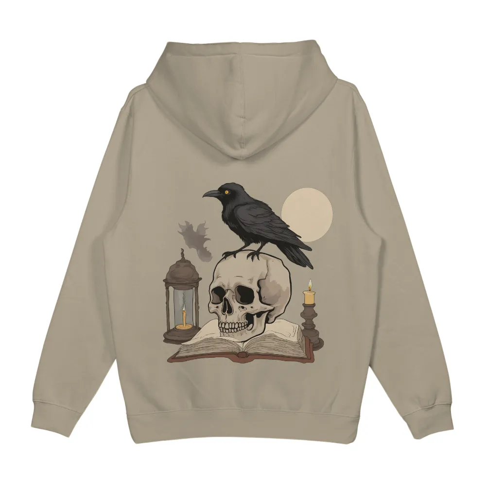 TShirt Printing: Gothic Mystery - Raven and Skull Design|bakugou in his skull shirt