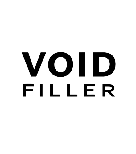 Custom Tee Shirts: Void Filler - Cyberpunk Metallic Text Design